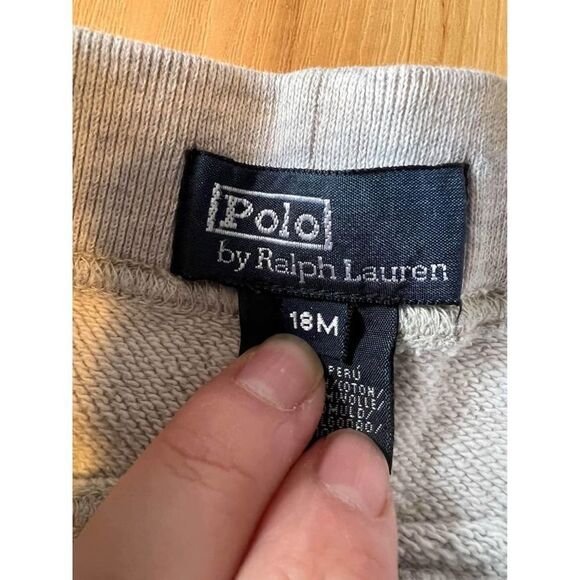 Polo by Ralph Lauren Baby Boy 18m Gray Sweatpants - Picture 4 of 6